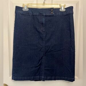 Talbots Dark Denim Pencil Skirt